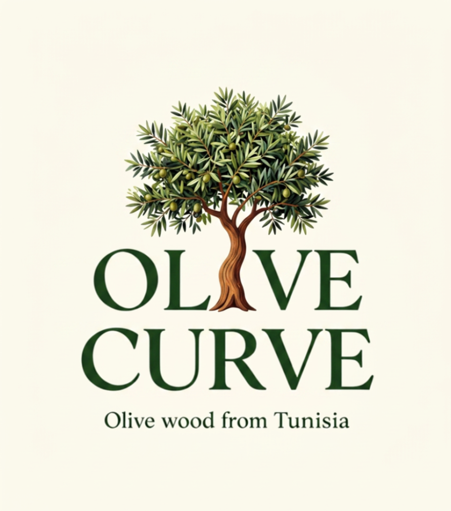 Planche en bois d’Olivier artisanale olive curve